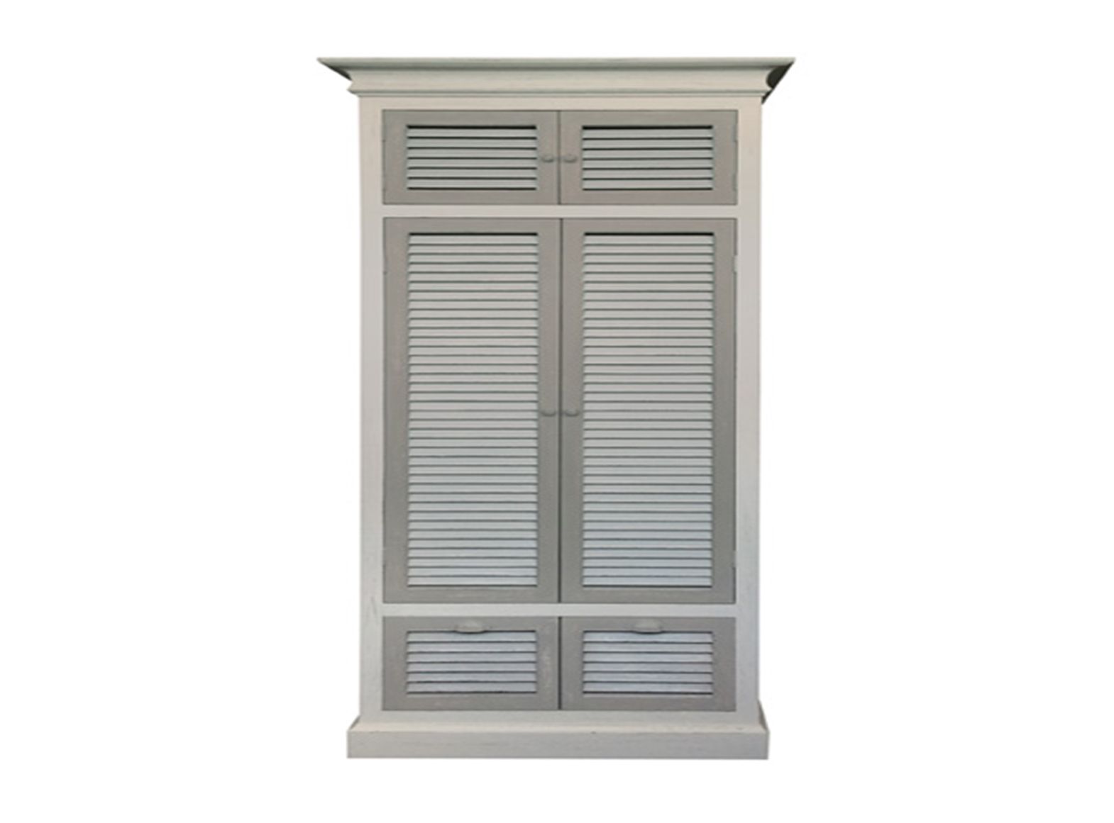 Armoire Signature 4 portes 2 tiroirs persiennes